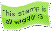 this stamp is wiggly